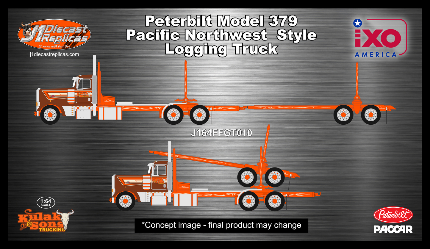 1:64 Peterbilt 379 Pacific Style Logging Truck - Kulak 7