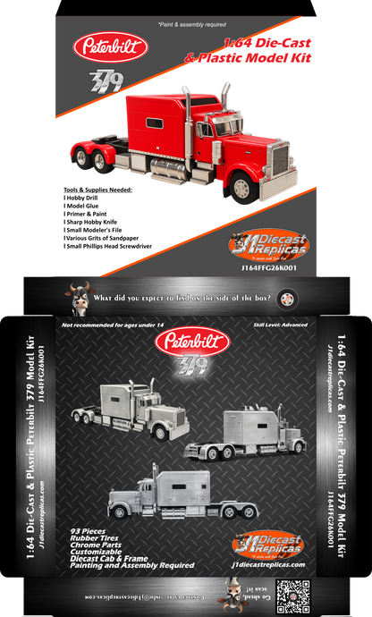 1:64 Diecast Peterbilt 379 Big Bunk Model Kit