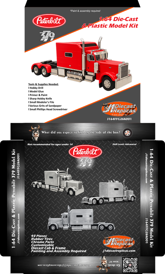 1:64 Diecast Peterbilt 379 Big Bunk Model Kit