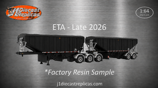 B-Train Grain Trailers - Black with Black Frame