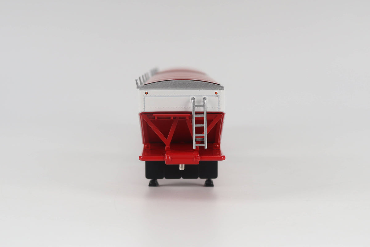 B-Train Grain Trailers - White with Red Frame