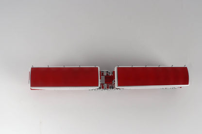 B-Train Grain Trailers - White with Red Frame