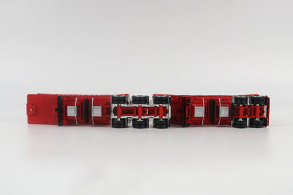 B-Train Grain Trailers - White with Red Frame