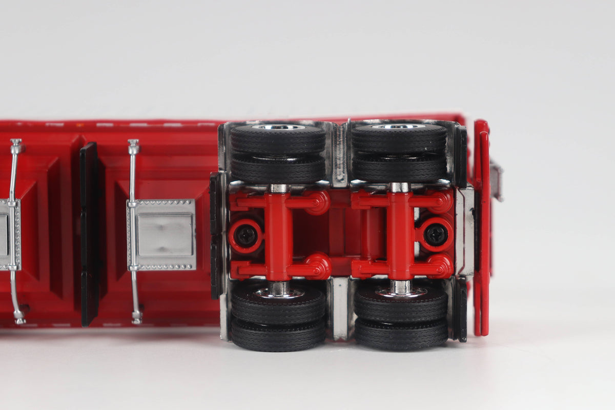 B-Train Grain Trailers - White with Red Frame