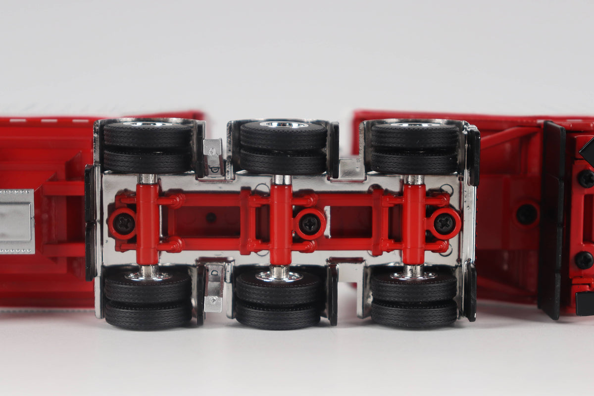 B-Train Grain Trailers - White with Red Frame