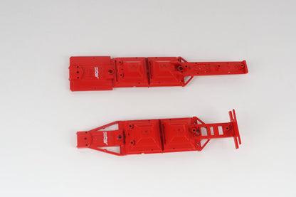 B-Train Grain Trailers - White with Red Frame
