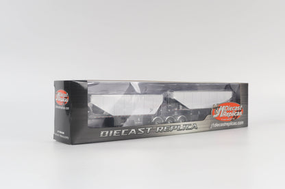 B-Train Grain Trailers - White with Black Frame