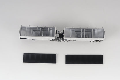 B-Train Grain Trailers - White with Black Frame