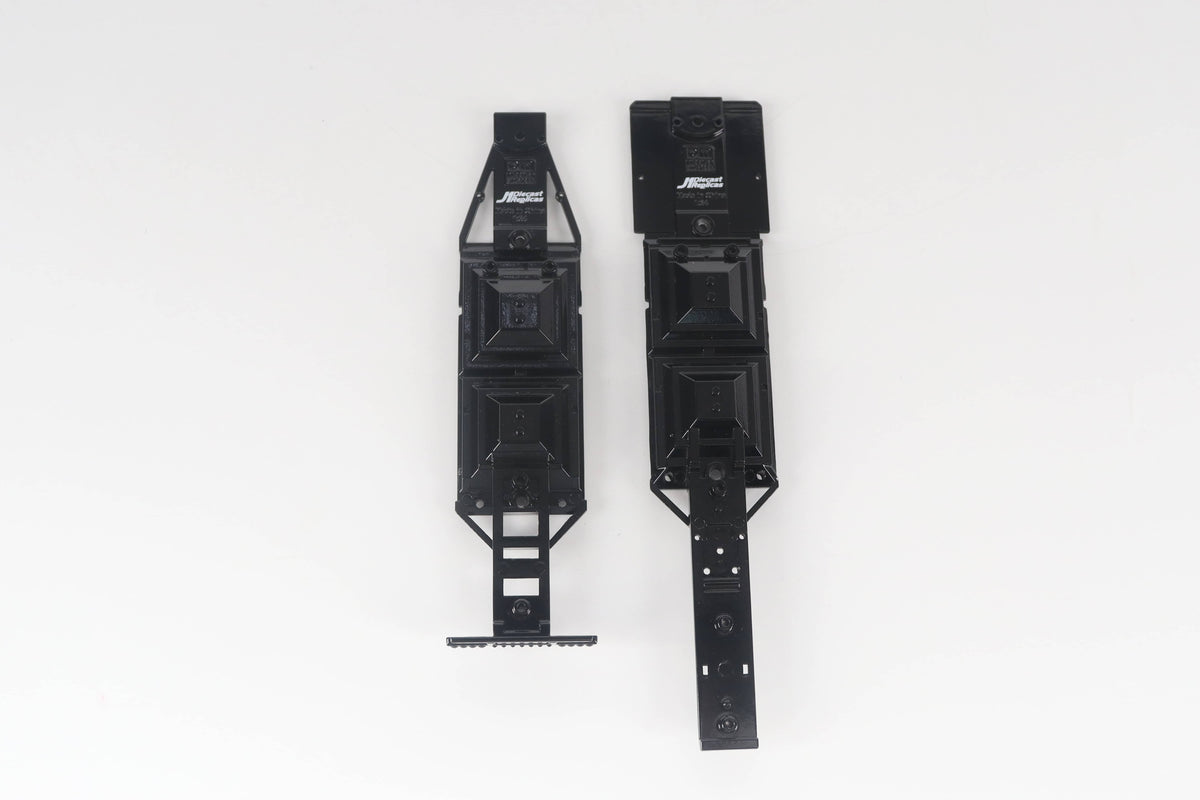 B-Train Grain Trailers - White with Black Frame