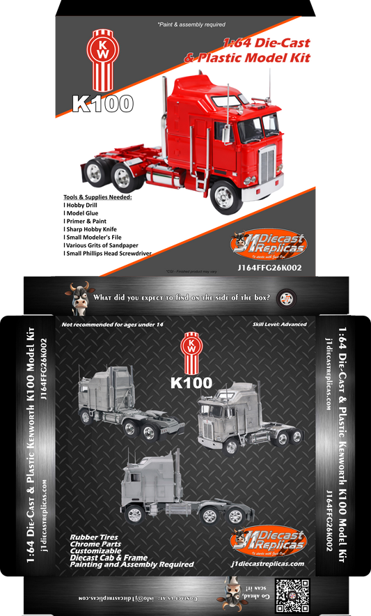 1:64 Diecast Kenworth K100 Model Kit