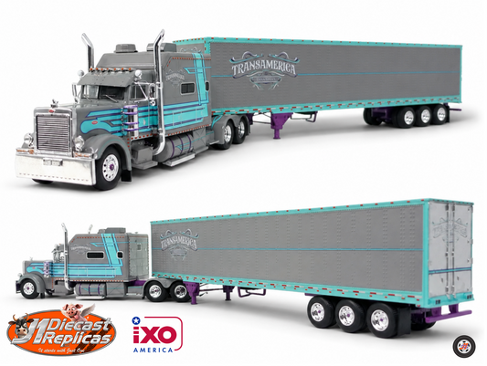 1:64 Peterbilt Model 379 Big-Bunk with 53' Tri-Axle Van - TransAmerica Transportation