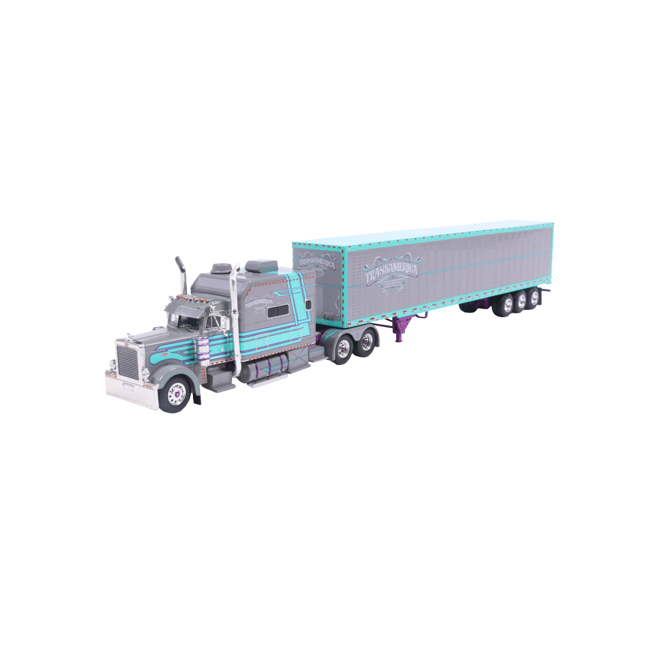 1:64 Peterbilt Model 379 Big-Bunk with 53' Tri-Axle Van - TransAmerica Transportation