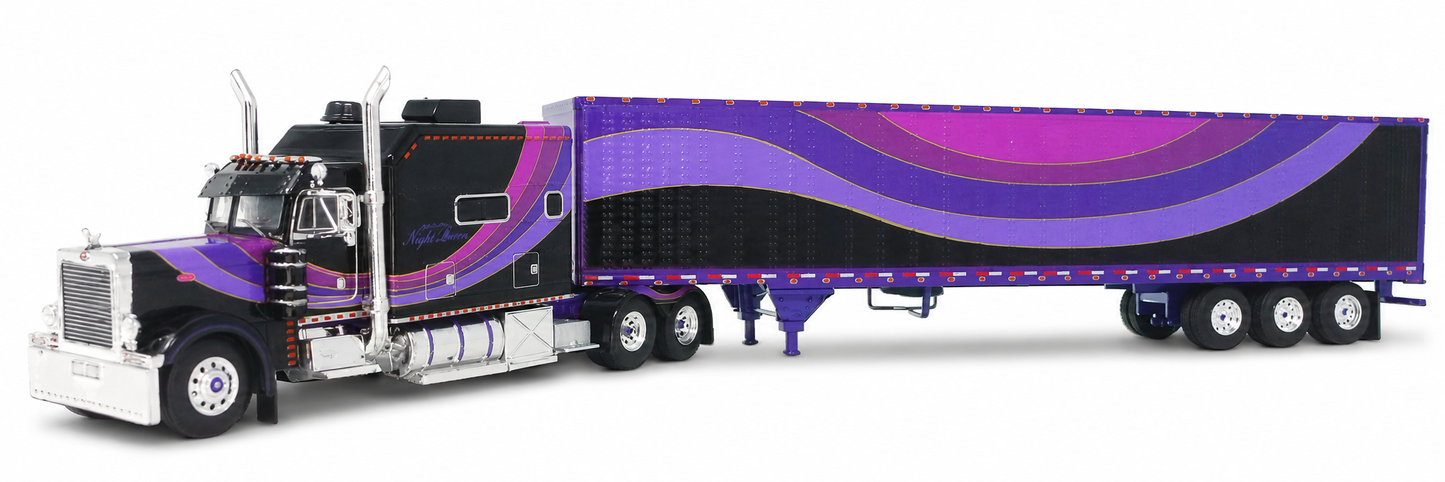 1:64 Peterbilt Model 379 Big-Bunk with 53' Tri-Axle Van - Night Moves