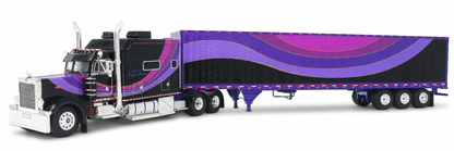 1:64 Peterbilt Model 379 Big-Bunk with 53' Tri-Axle Van - Night Moves