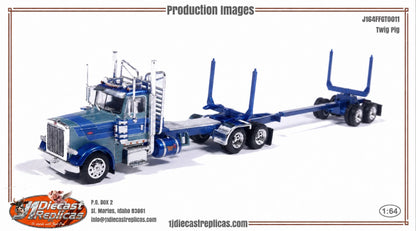 1:64 Peterbilt Model 379 Pacific Style Logging Truck - Twig Pig